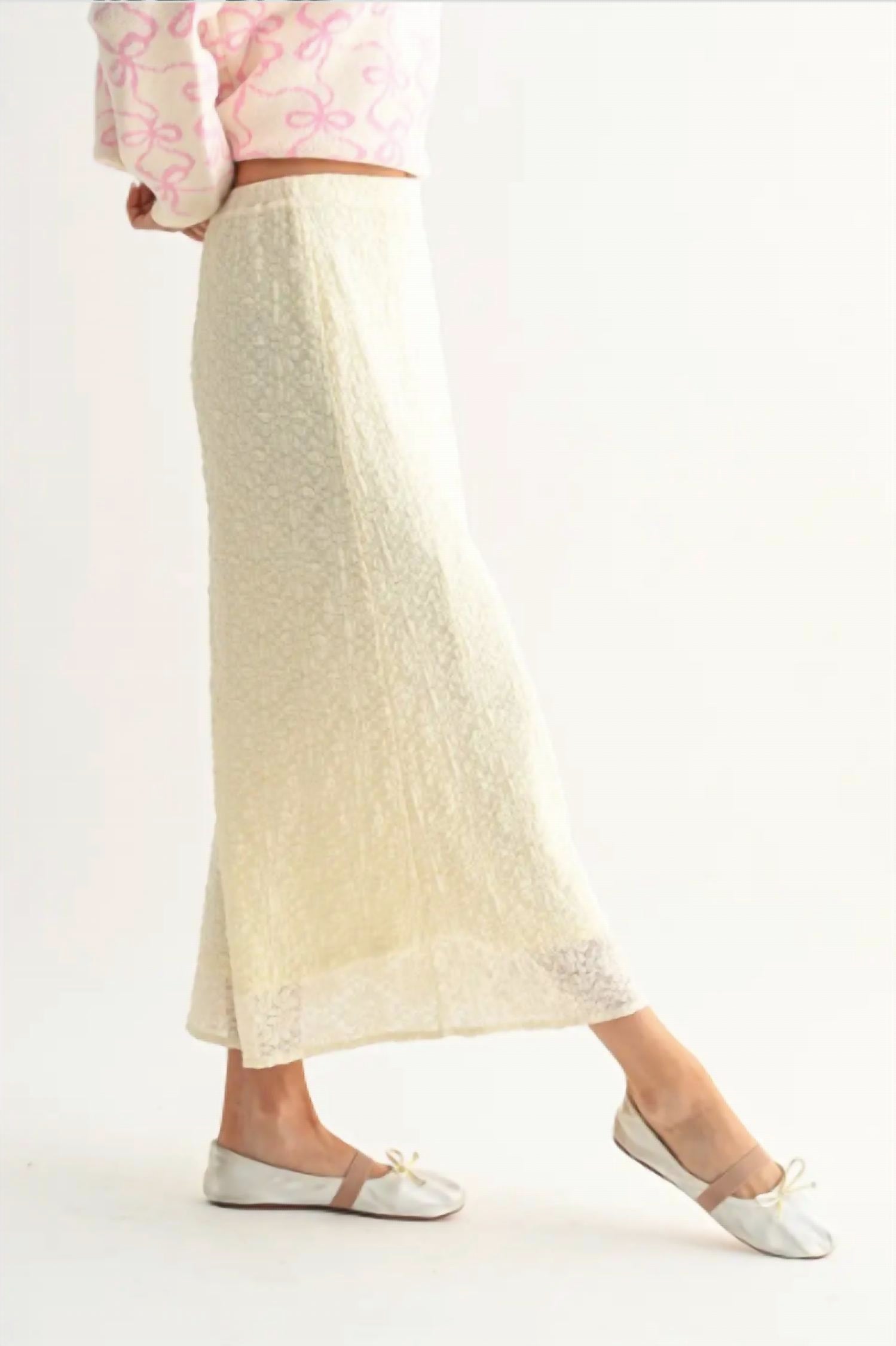 Wishlist - Lace Reverie Midi Skirt