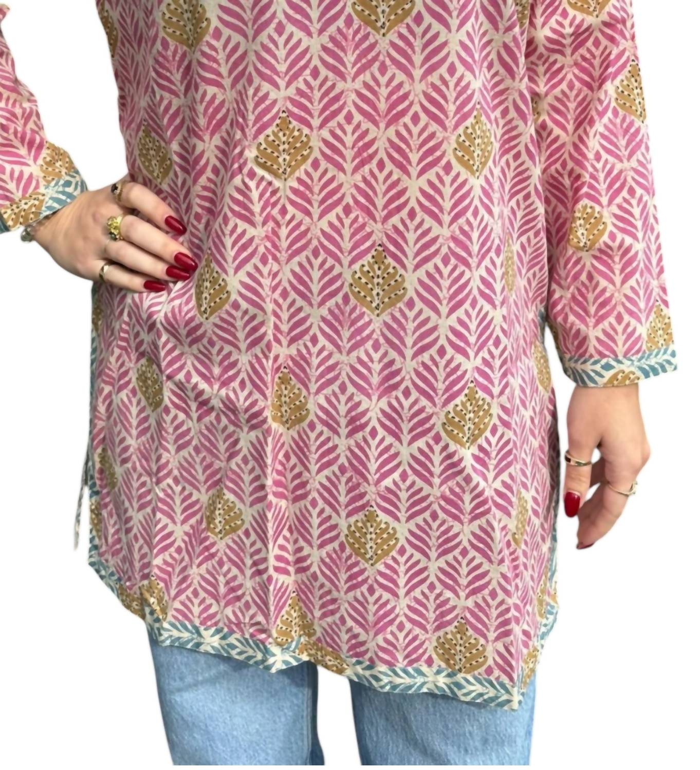 Just Darviny - V-neck Tunic Shirt
