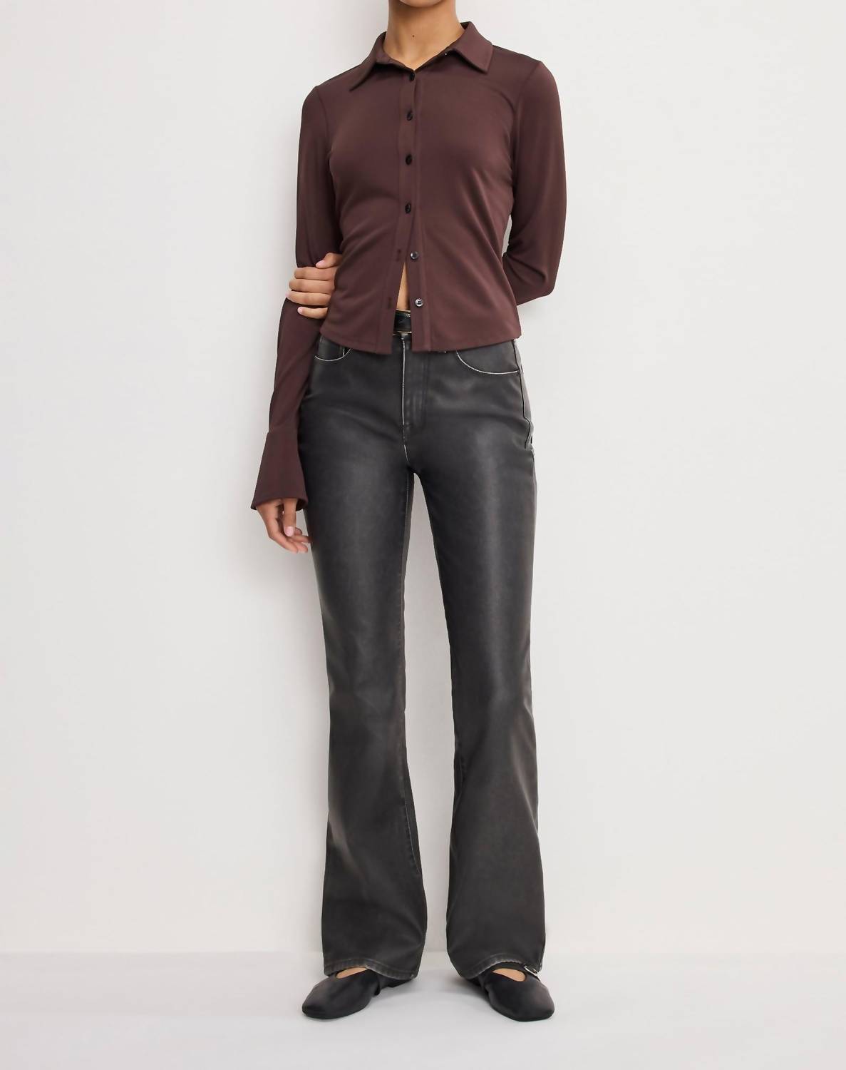 Good American - Good Classic Faux Leather Pants