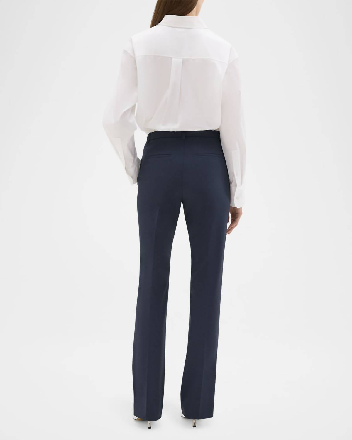 Theory - Traceable Wool Slim Straight-leg Trousers