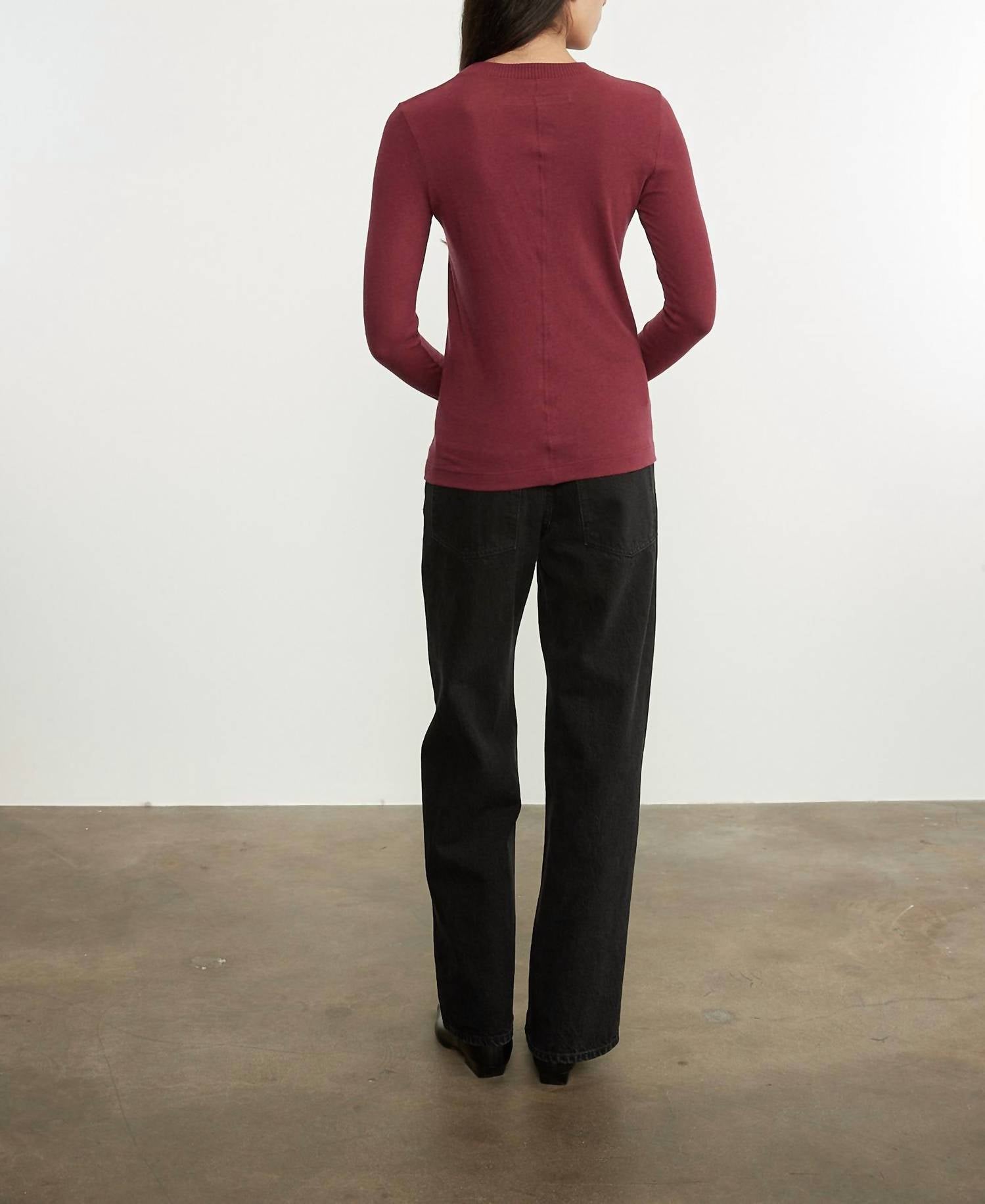 Enza Costa - EASY CUFFED CREW TOP
