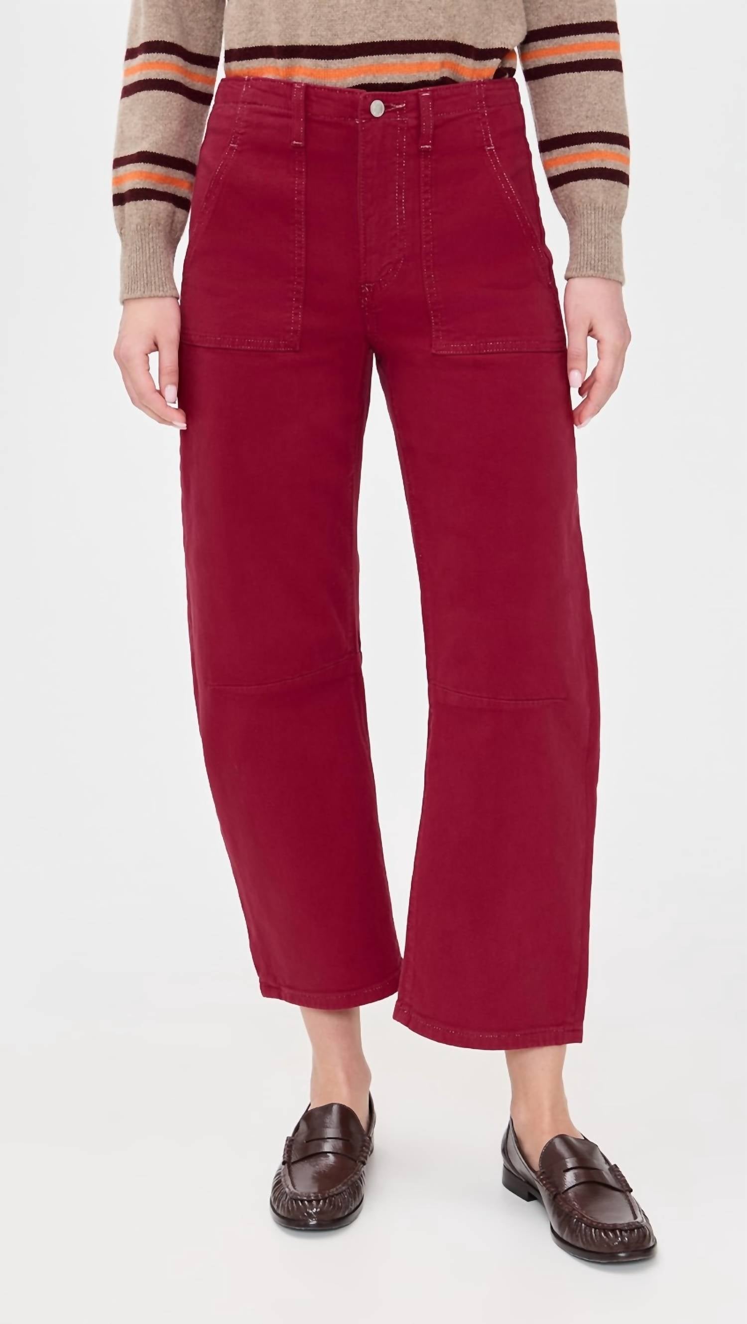 Le Jean - Utility Soft Barrel Mid Rise Jeans