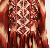 Farm Rio - Amanda Matelasse Tapestry Quilted Mini Dress