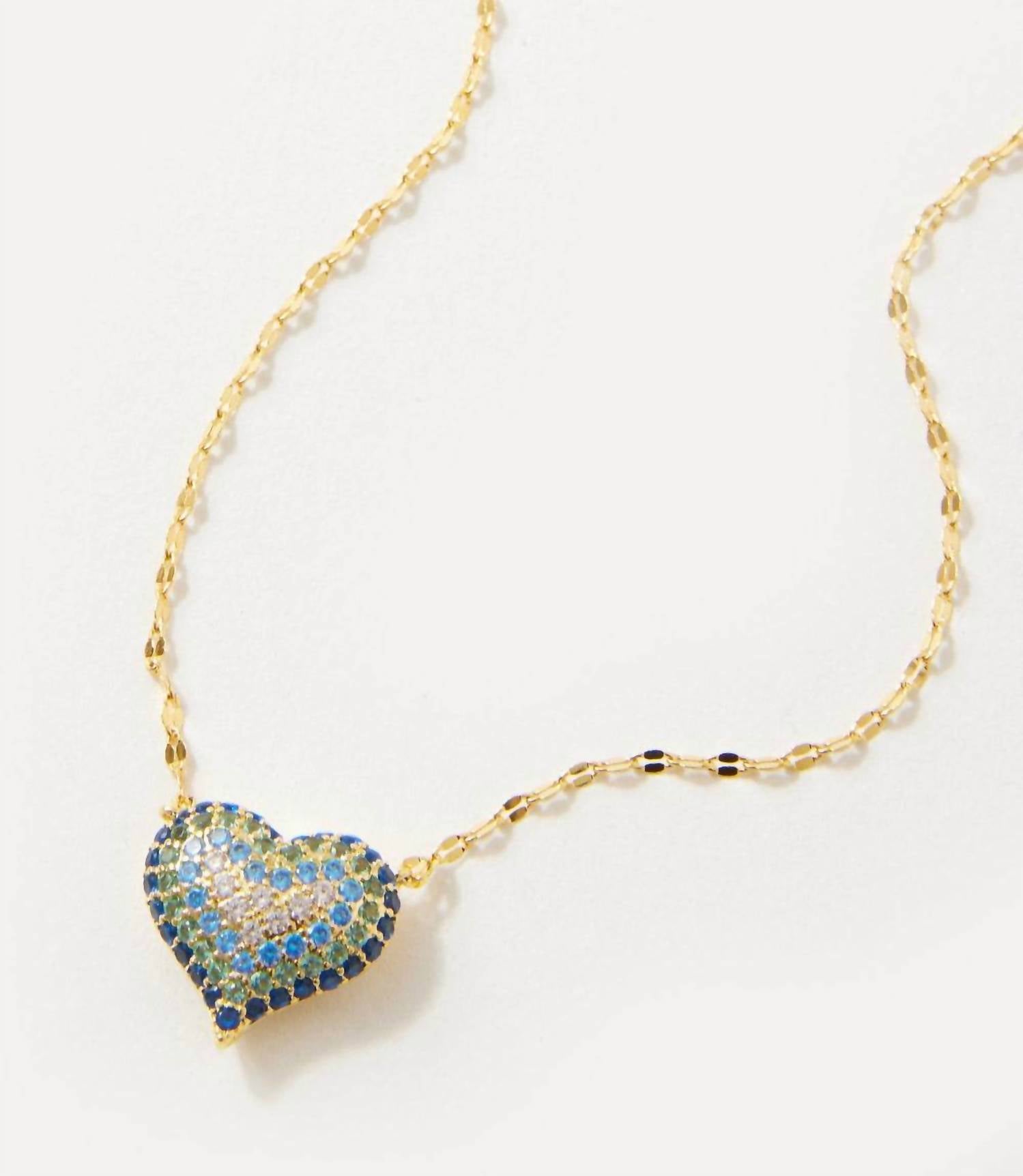 Native Gem - Women's Ombré Crystal Heart Necklace