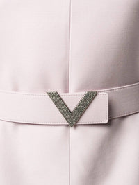 Valentino - V Pavé Belted Mini Dress