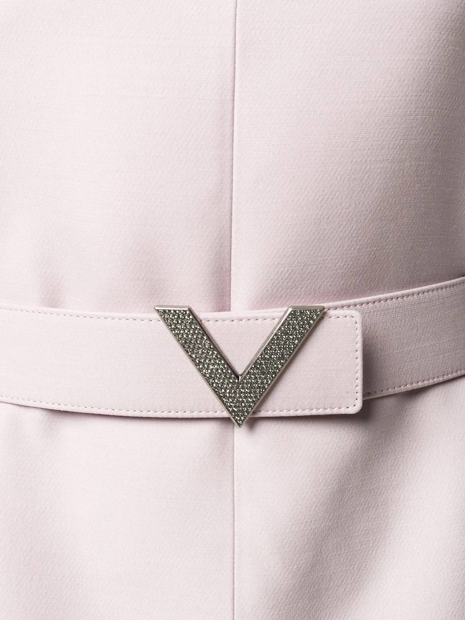Valentino - V Pavé Belted Mini Dress