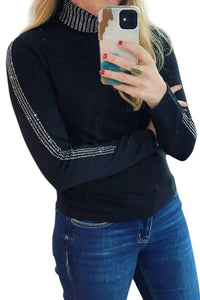 Metric Knits - Rhinestone New Year Sweater
