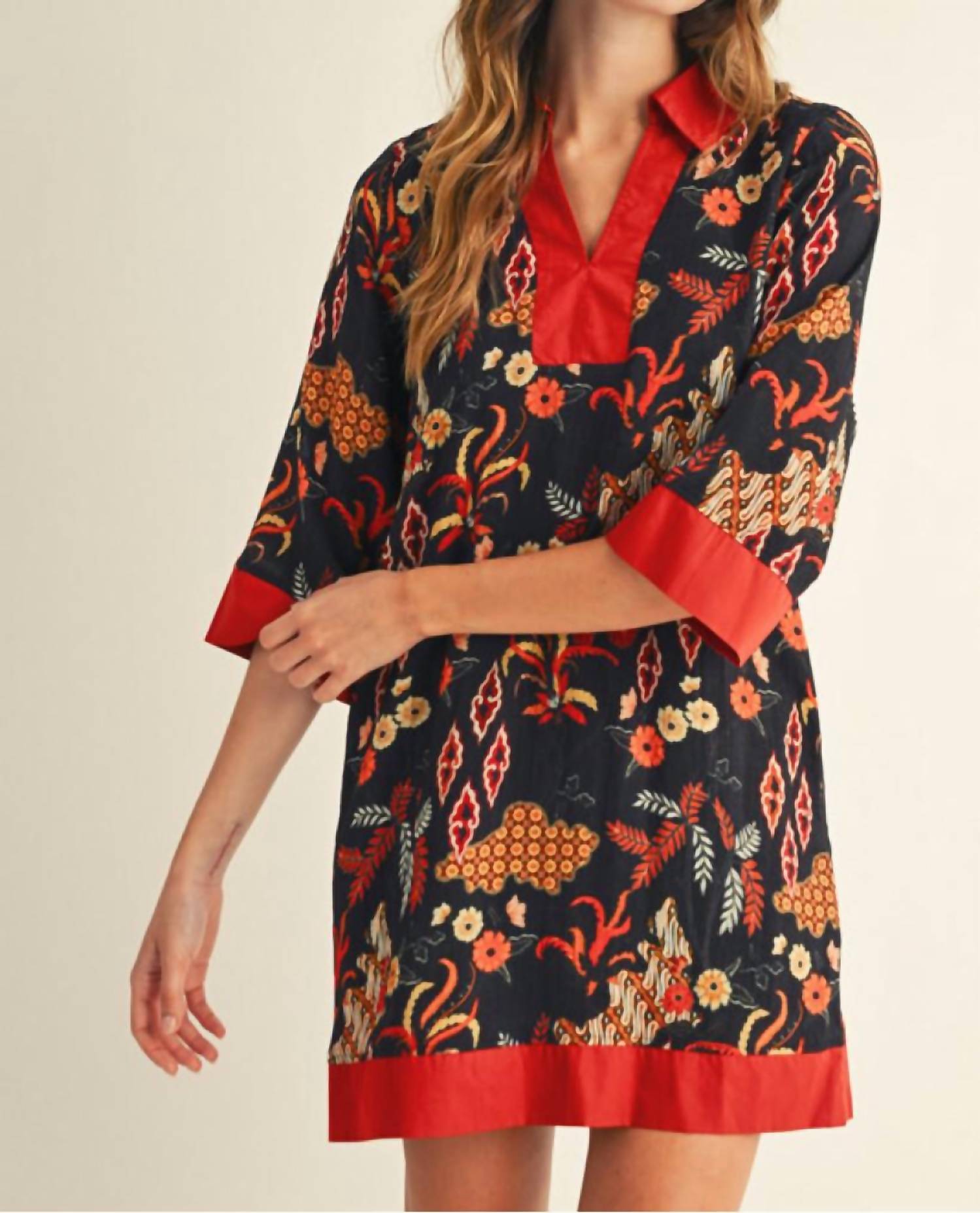 Jodifl - Boho Floral Shift Dress