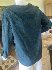 Current Air - Women's Long Sleeve V-neck Mandarin Collar Blouse