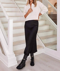 Beautiful People - Silk Charmeuse Maxi Skirt