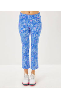 Lilly Pulitzer Upf 50+ Corso Kick Flare Pants in seacrets - women's pants - detail view