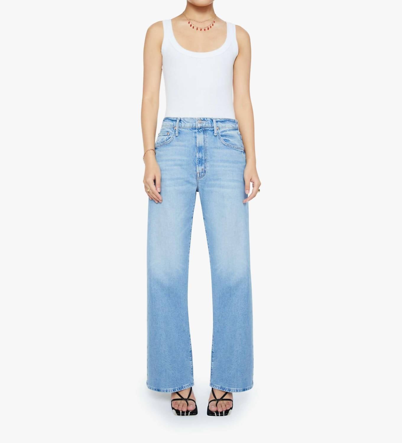 Mother - Lasso Wide-leg Sneak Jeans