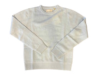Jumper1234 Women's Lightweight Cashmere Crew Sweater in beige - women's sweater - detail view