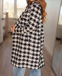 Davi & Dani - Monochromatic Moment Plaid Coat