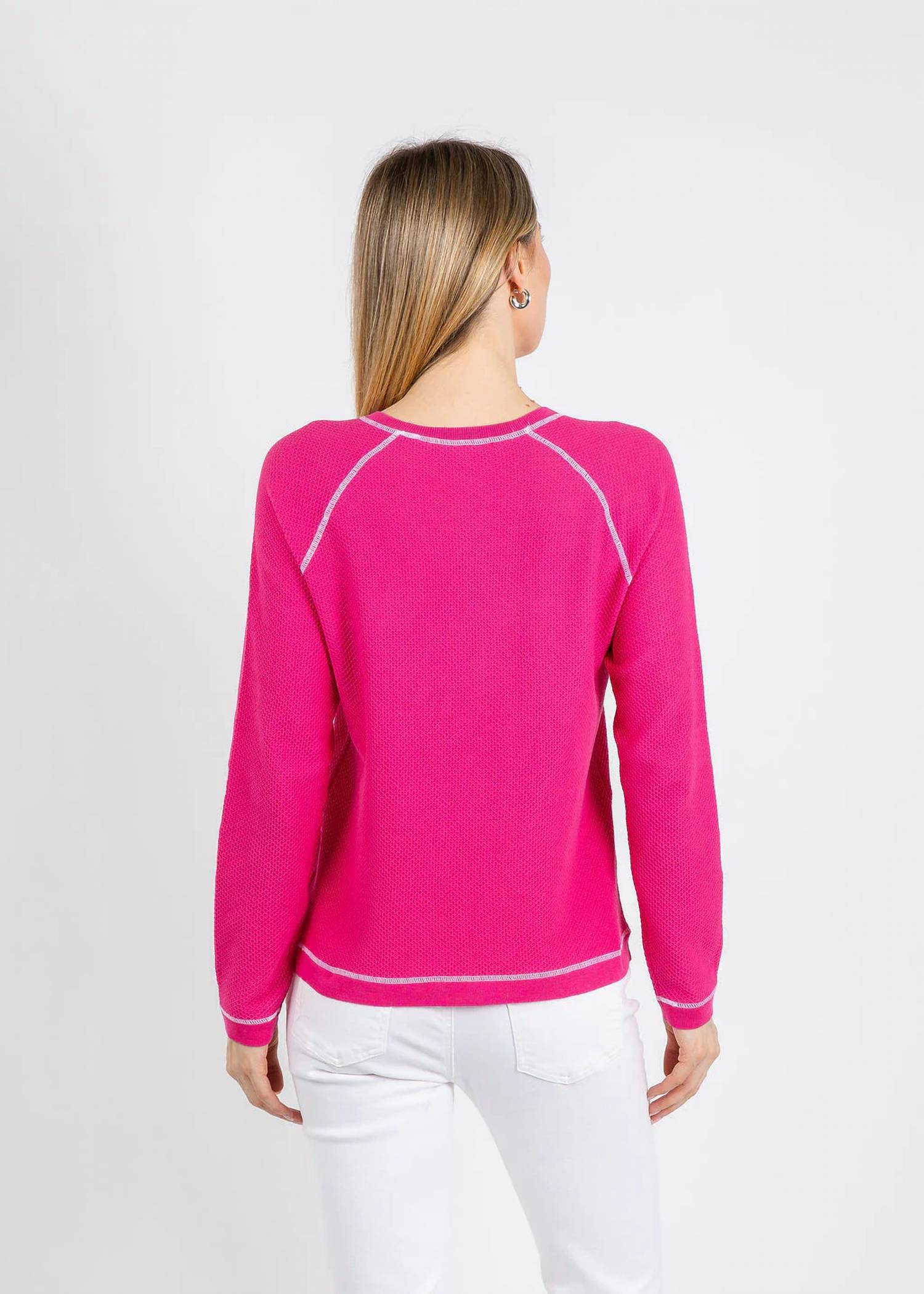 Elliott Lauren - Waffle Stitch Raglan Sweater