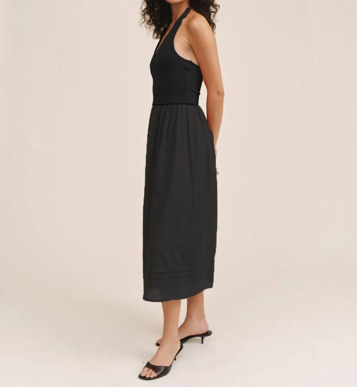 Bella Dahl - Halter Neck Mixed Dress