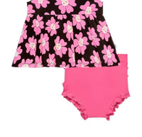 Posh Peanut - Kids Winifred Ruffled Cap Sleeve Basic Peplum Top & Bloomer Set