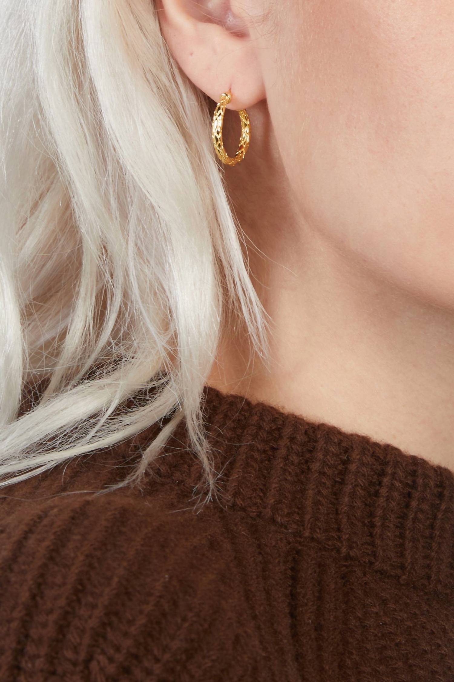 SNAKESKIN HOOPS