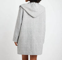 Splendid Eli Reversible Coat in grey check - women's jacket - detail view
