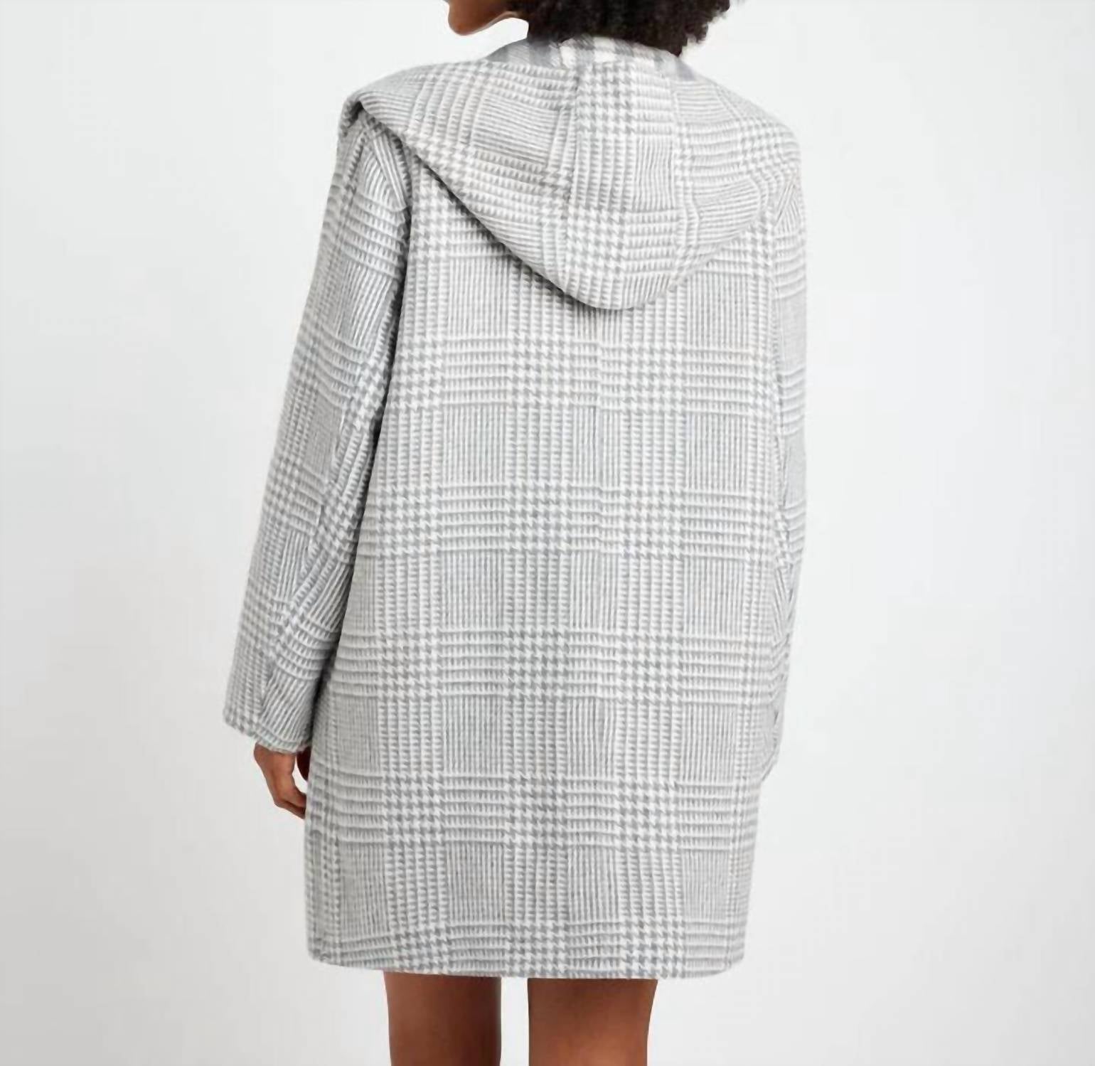 Splendid Eli Reversible Coat in grey check - women's jacket - detail view