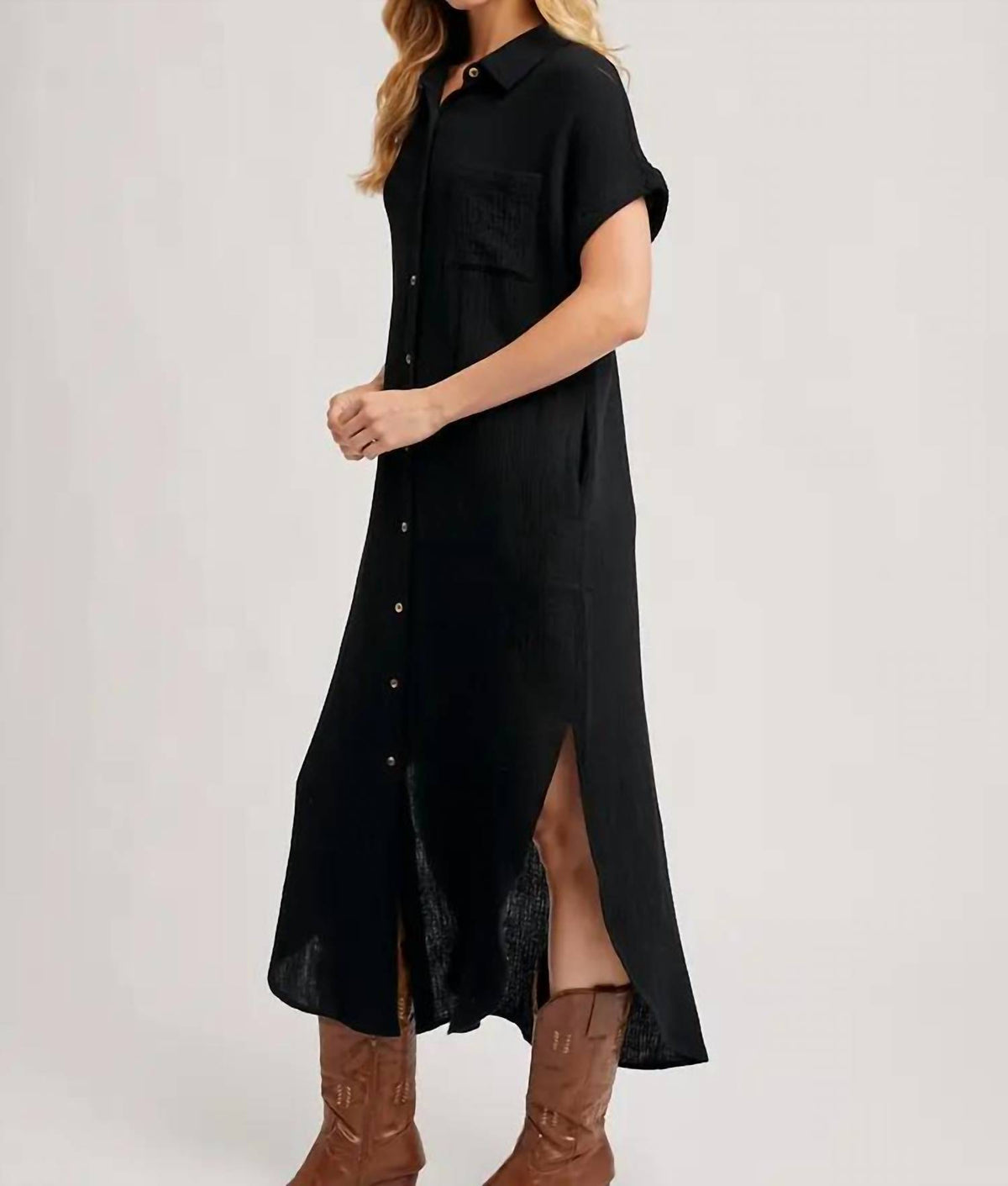 Bluivy - Button-up Shirt Dress