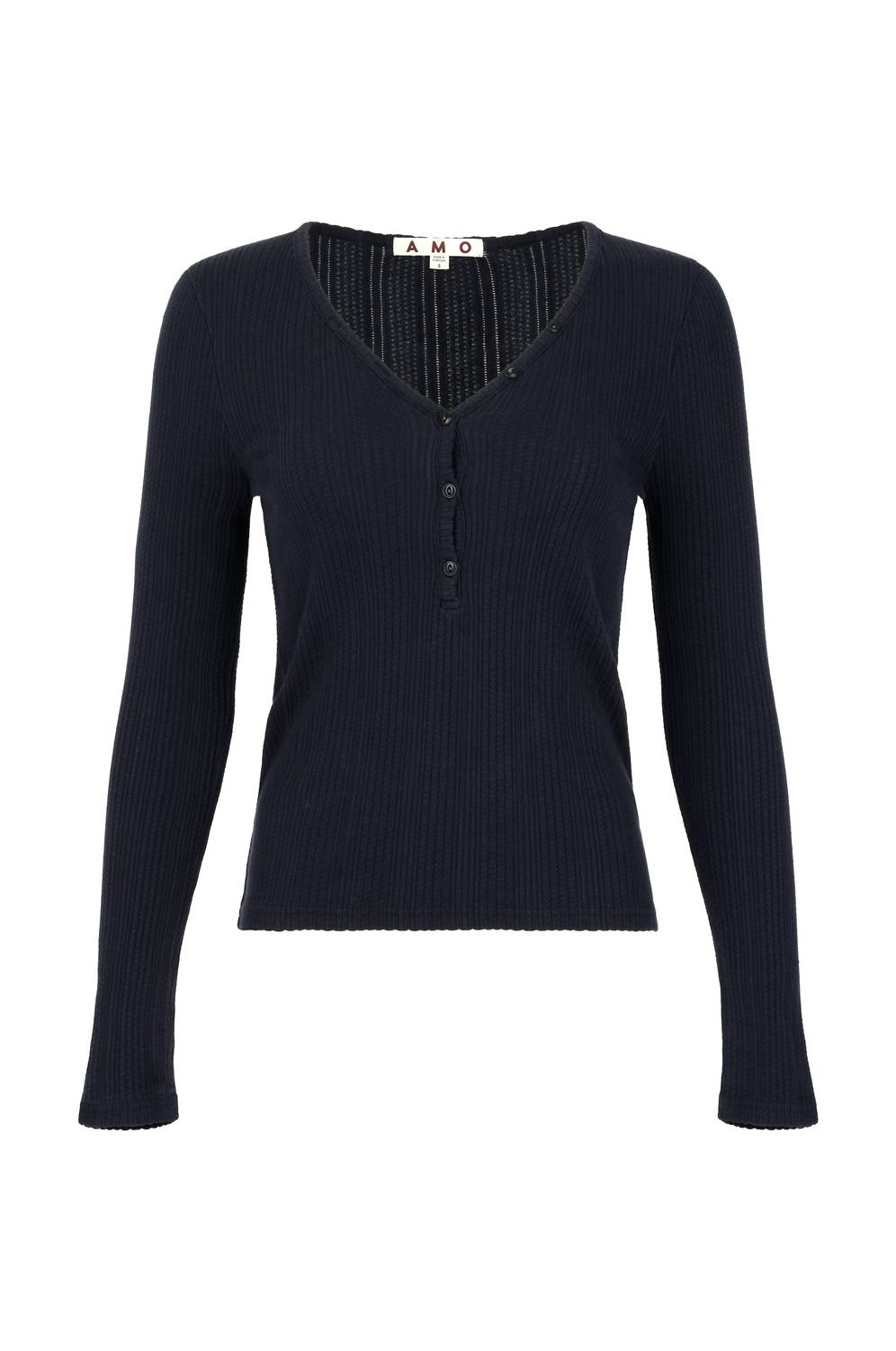 AMO Heartfelt Long Sleeve Top in twilight - women's long sleeve top - view 4
