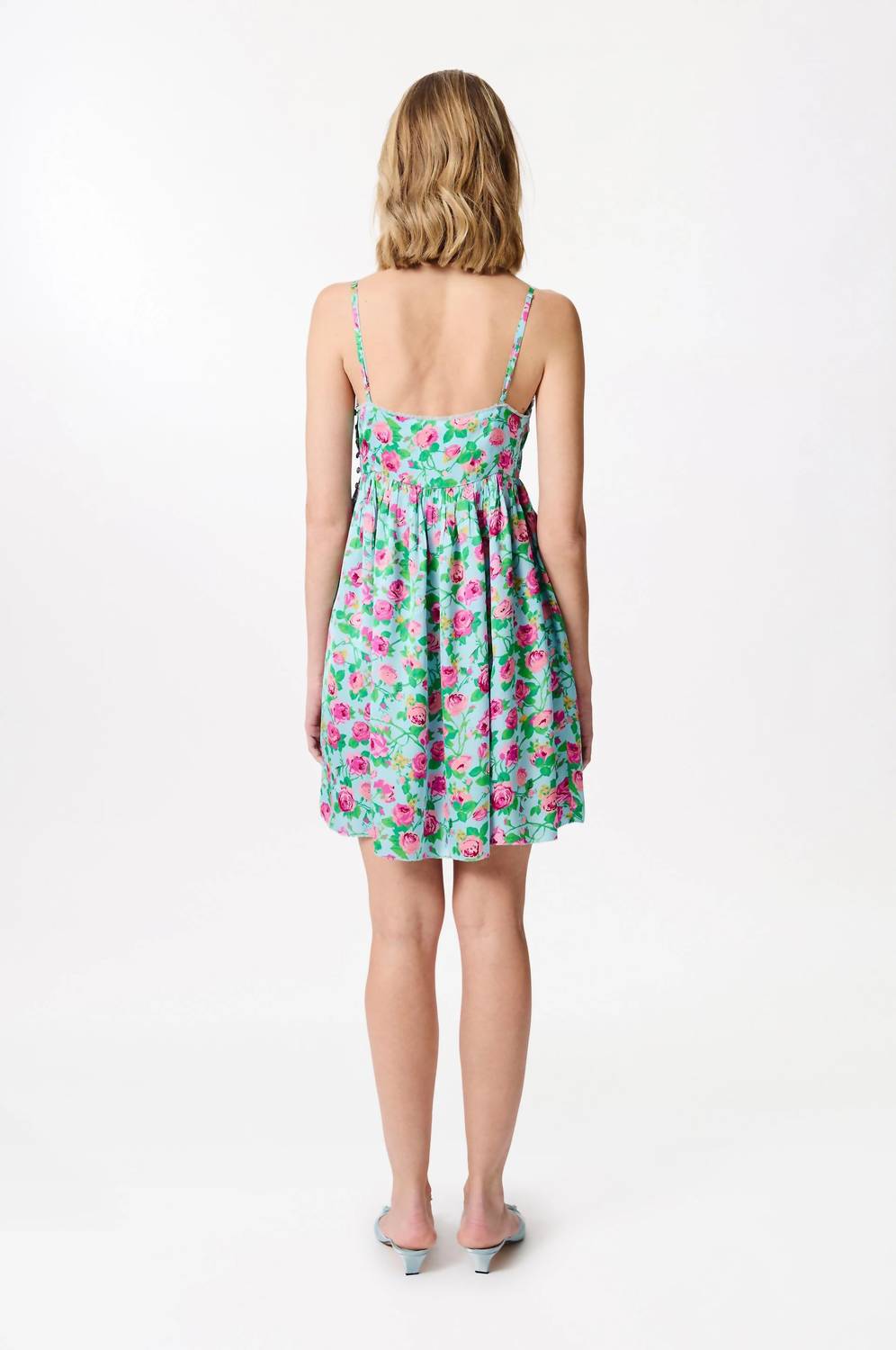 Manoush - Rose Print Slip Mini Dress