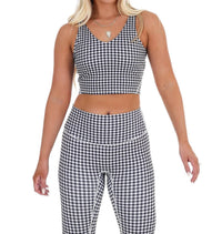 Kimberly C - Gingham Glow Cropped Tank Top