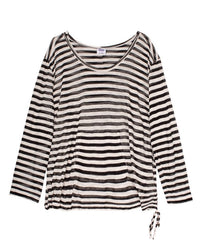 Always For Me - Women's Striped Active Hooded Top - Plus