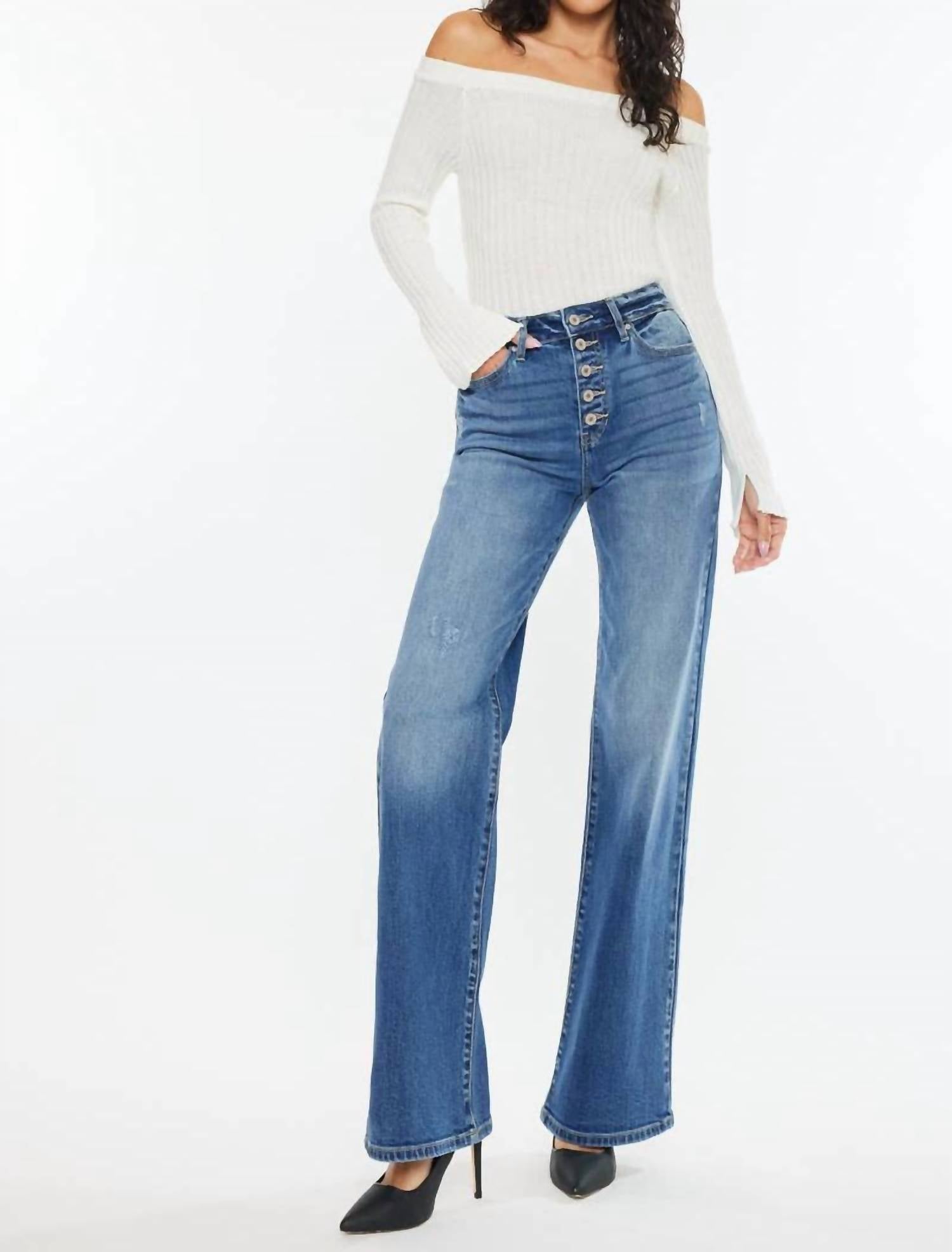 Kancan - Ultra High Rise 90s Flare Jeans