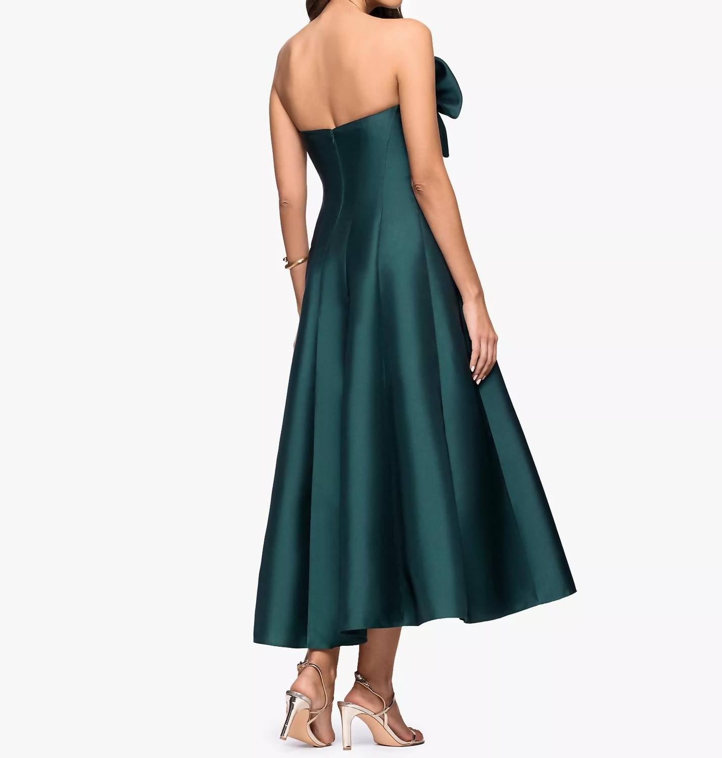 Betsy & Adam - Women's Strapless Midi Dress
