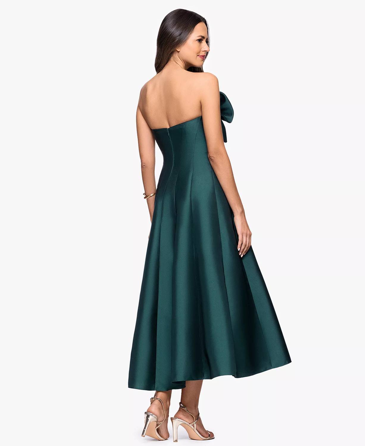 Betsy & Adam - Women's Strapless Midi Dress