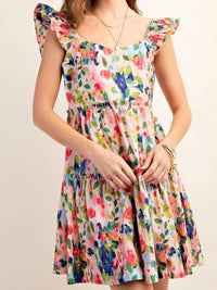 Kori - Sleeveless Floral Print Dress