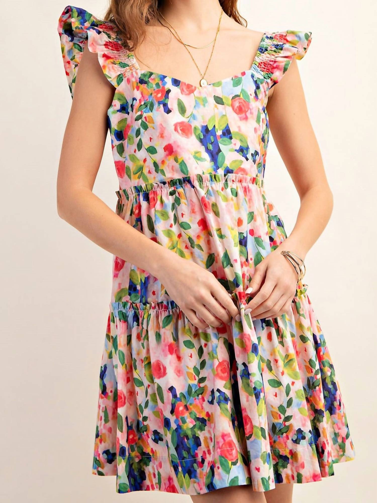 Kori - Sleeveless Floral Print Dress
