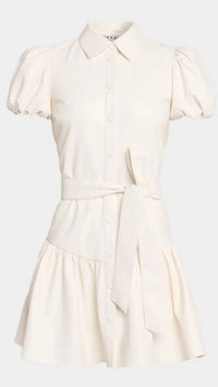 Alice + Olivia - Henrietta Vegan Leather Tiered Dress