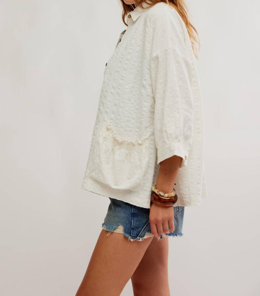 Free People - Just Like Me Seersucker Shirt