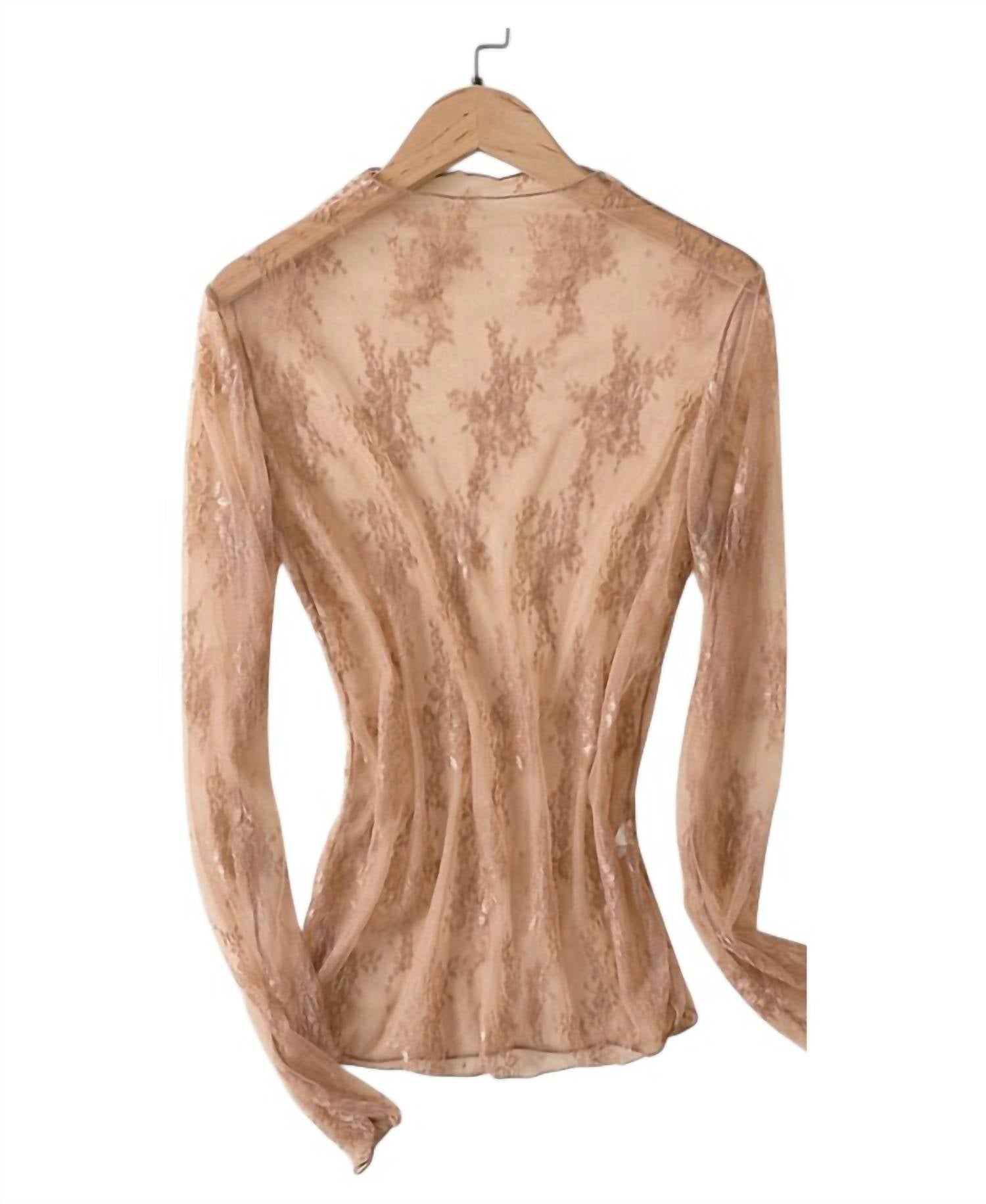 Accity - Women's Sexy Mesh Blouse