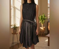 Jessica Howard Textured Mini Dress in black - women's dress