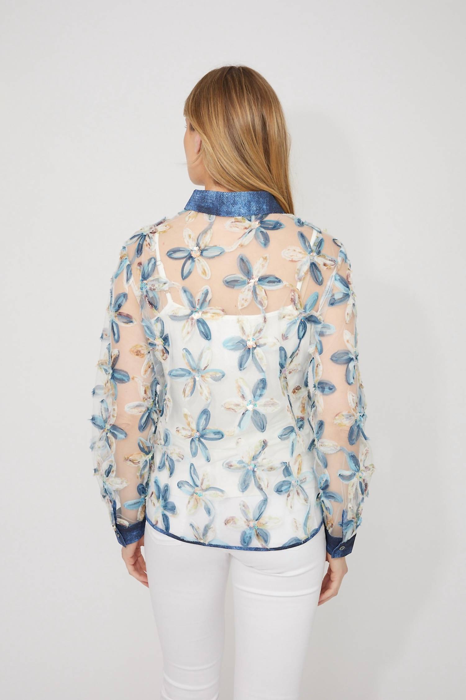Frank Lyman - Floral Puff-sleeve Blouse