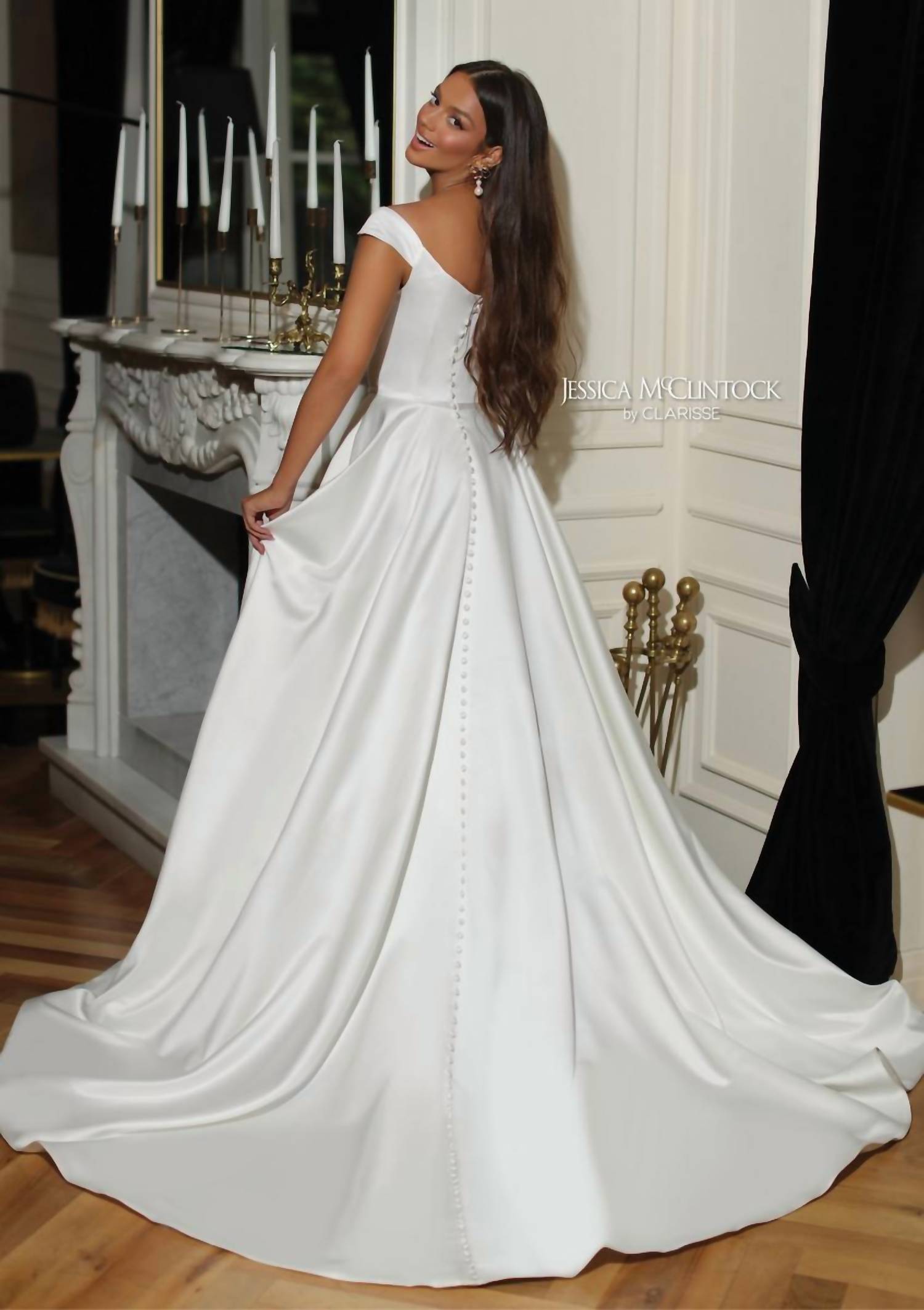 Jessica Mcclintock - Off Shoulder Gown