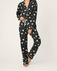 Pj Salvage - Merrier With A Martini Flannel Pajama Set