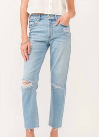 DEAR JOHN DENIM Jodi Super High Rise Cropped Jeans in daytona - women's jeans - view 4