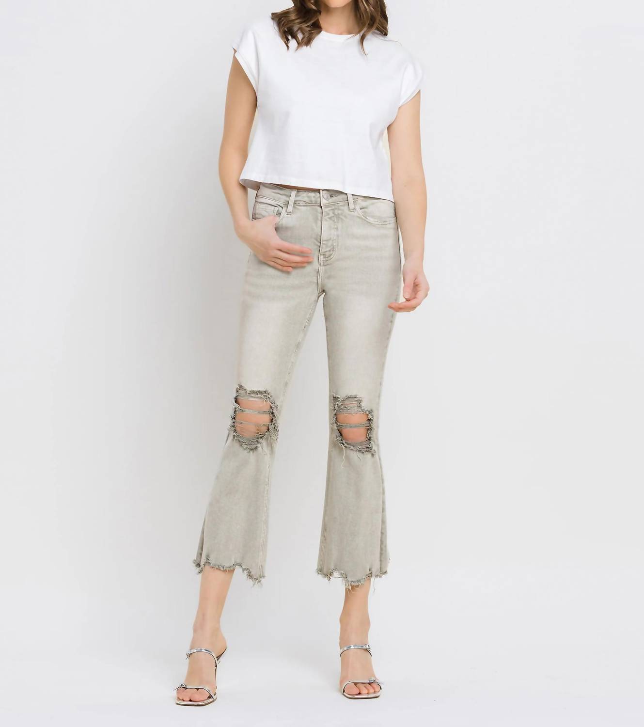 Vervet By Flying Monkey - Women's Jaya Lovervet Vintage Crop Flare Jean