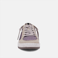 SHU SHOP Women's Paz Sneakers in lilac glitter - women's sneaker - alternate view