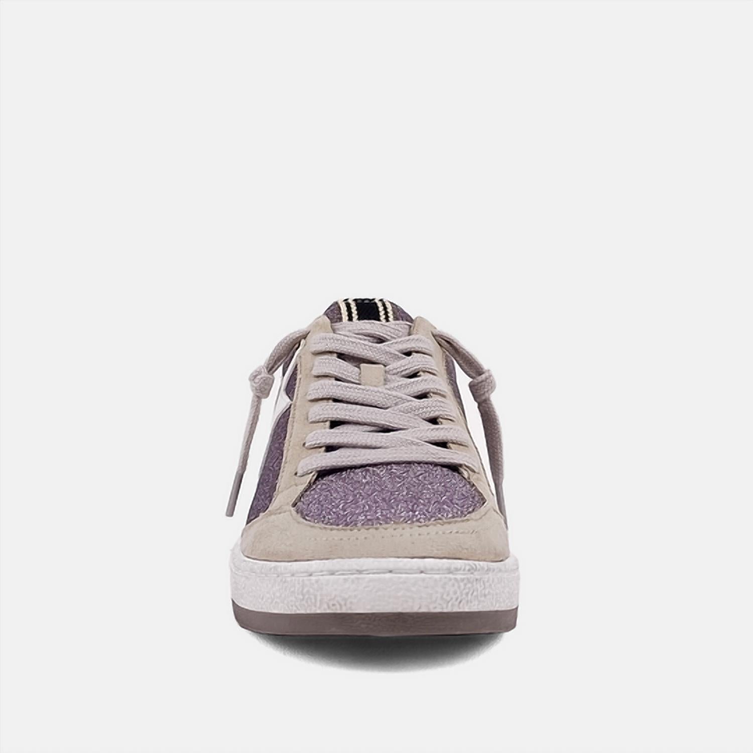 SHU SHOP Women's Paz Sneakers in lilac glitter - women's sneaker - alternate view