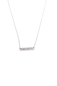 Knotwtr - Unisex Thin Necklace