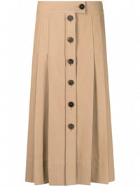 Salvatore Ferragamo - Buttoned-up Pleated Skirt