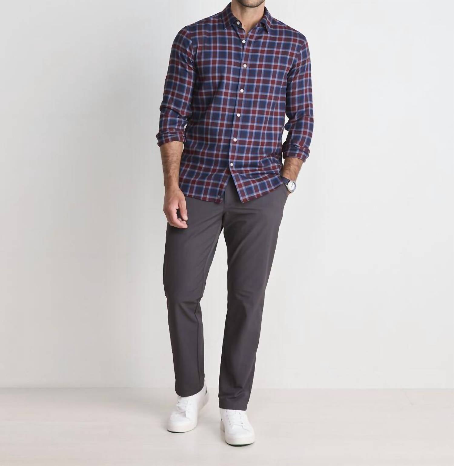 Vineyard Vines - Performance Brushed Tech Twill Jethro Plaid Shirt