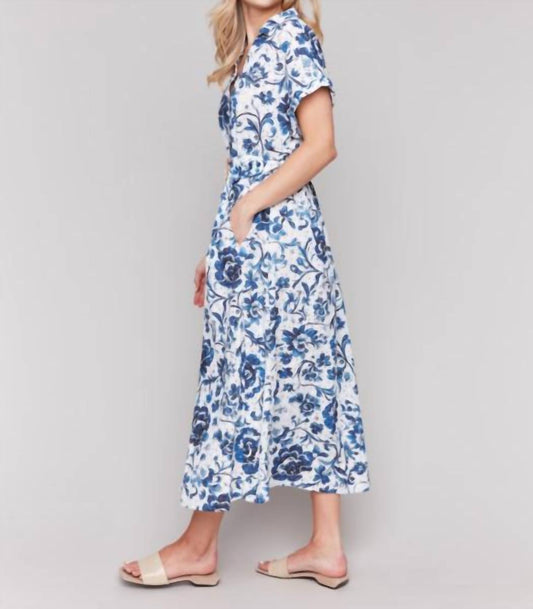 Charlie B - Floral Print Cotton Maxi Dress
