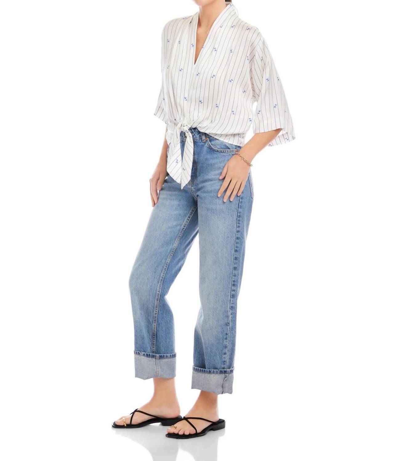 Fifteen Twenty - Bernice Tie-Front Blouse